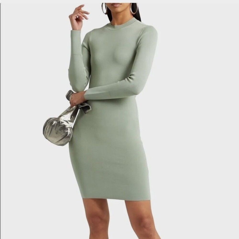 Alice + Olivia Estelle Mint Green Mini Dress